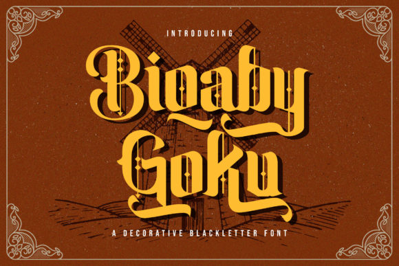 Biqaby Goku: A Bold Blackletter for Distinctive Designs