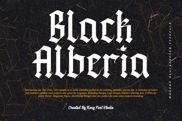 Black Alberia: The Modern Blackletter for Bold Branding