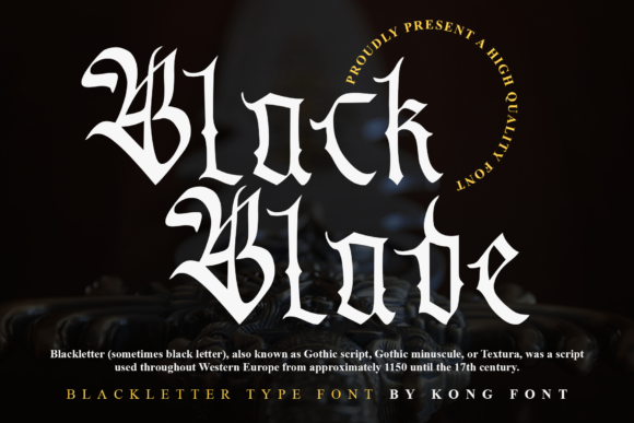 Black Blade: A Modern Blackletter Font for Bold Designs