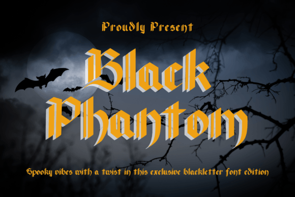 Black Phantom: A Gothic Typeface with Roman Elegance
