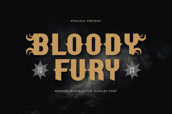 Bloody Fury: A Blackletter Font with a Modern Edge