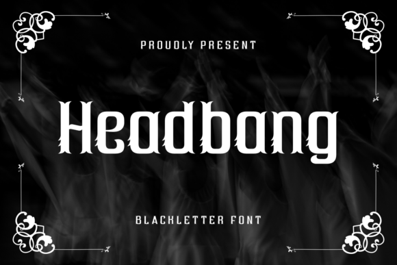 Headbang: Capturing Rebellious Intensity in Gothic Blackletter
