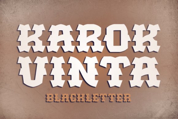 Karok Vinta: A Bold Blackletter Font for Modern Projects