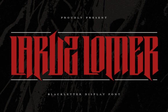 Laruz Lomer: The Bold Blackletter Display Font