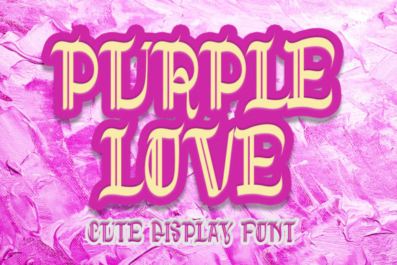 Purple Love: The Bold Blackletter for Modern Design