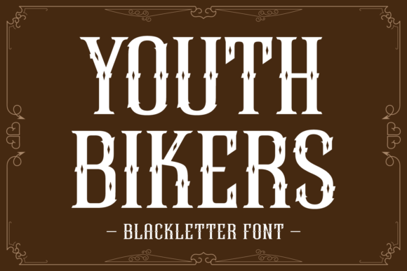 Youth Biker: The Blackletter Font with a Rebellious Edge